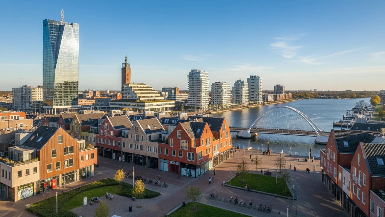 Vue panoramique de Almere