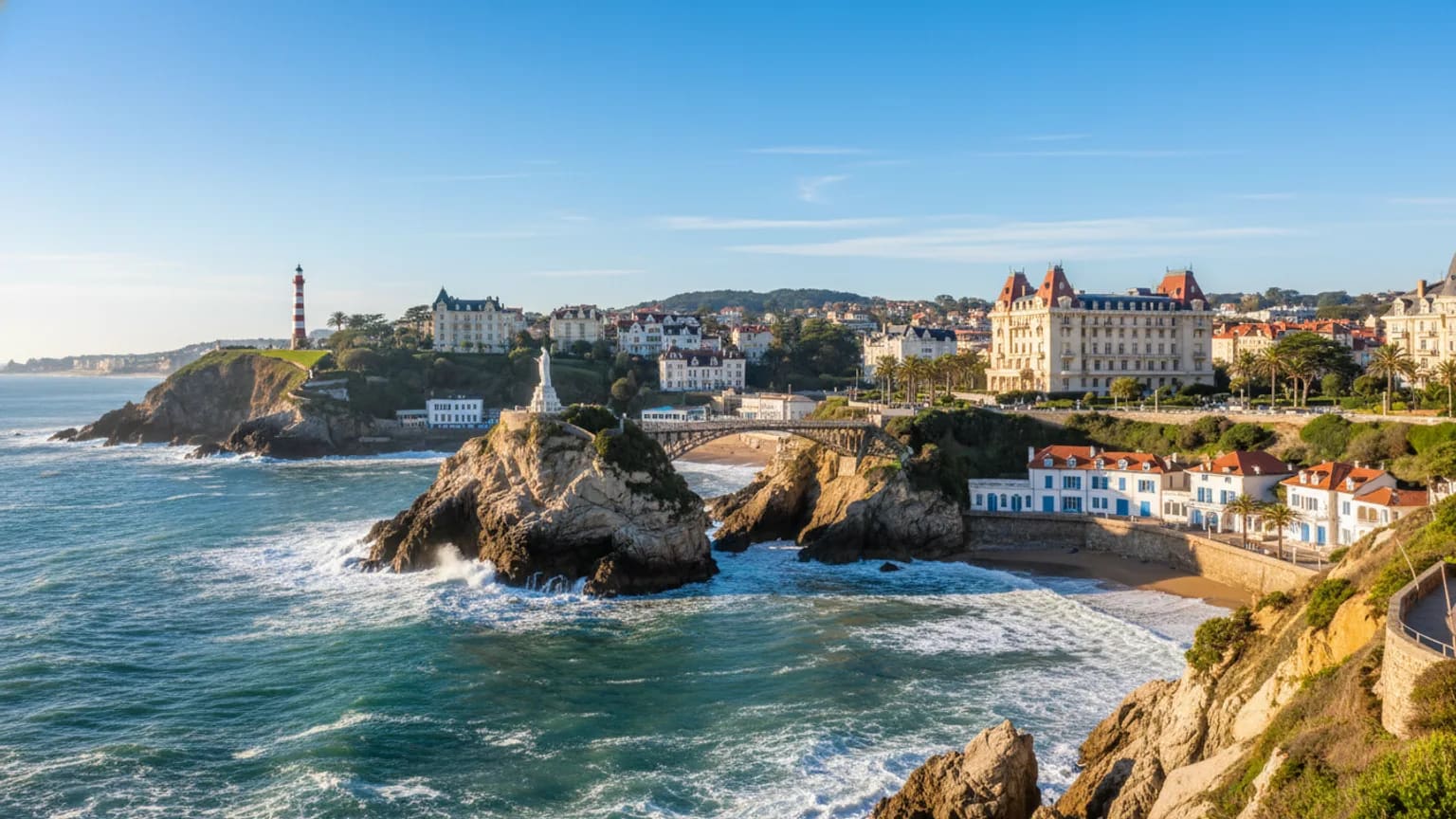 Vue panoramique de Biarritz