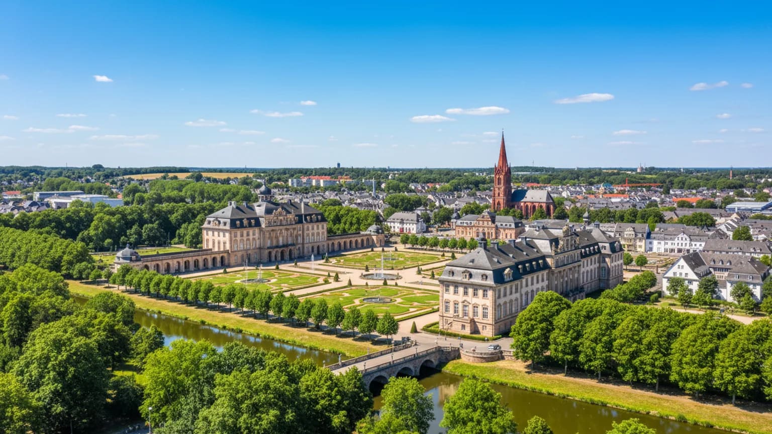 Vue panoramique de Brühl