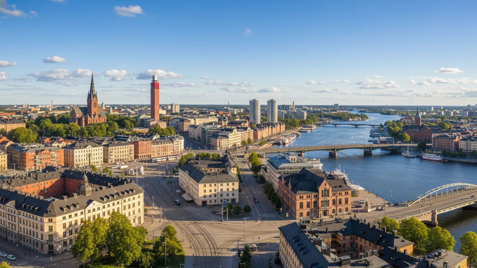 Vue panoramique de Gothenburg