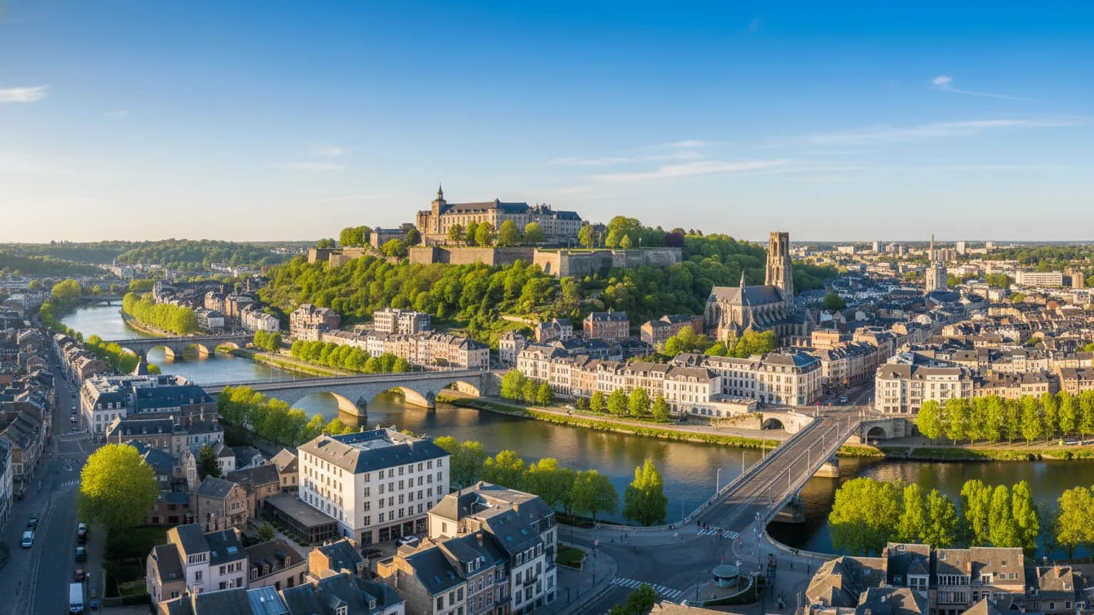 Vue panoramique de Namur