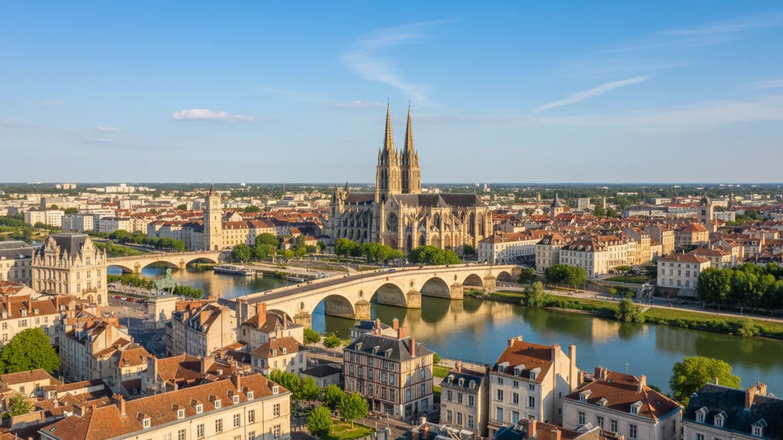 Vue panoramique de Orléans