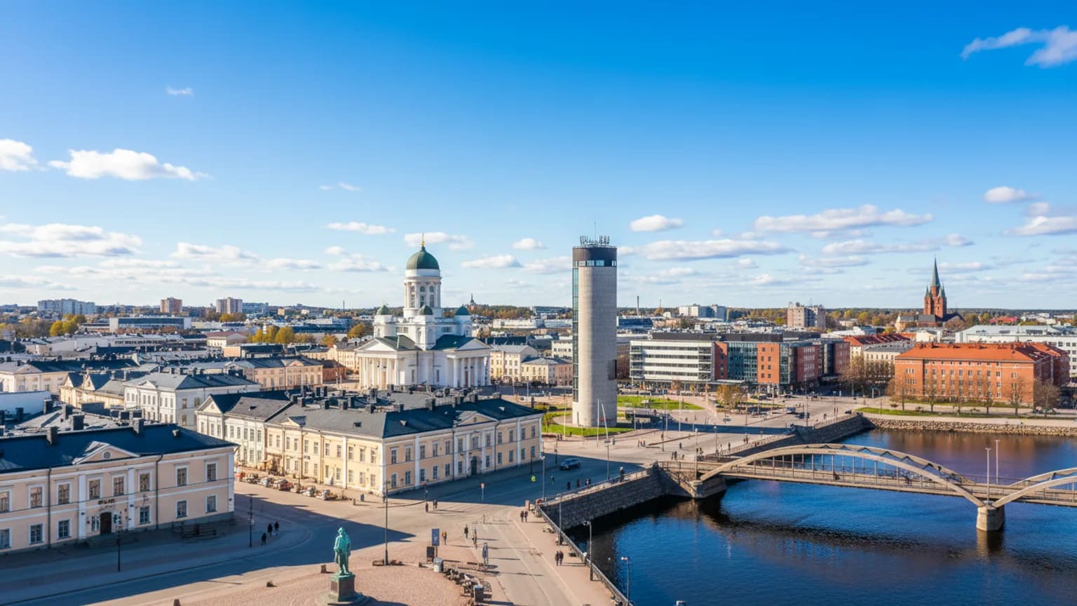 Vue panoramique de Oulu