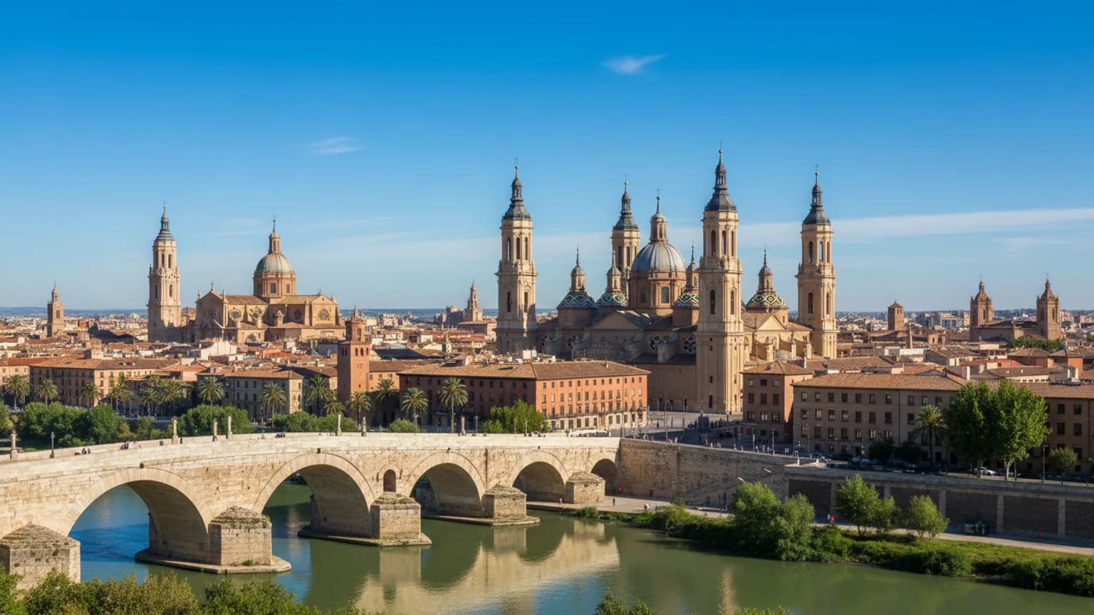 Vue panoramique de Zaragoza
