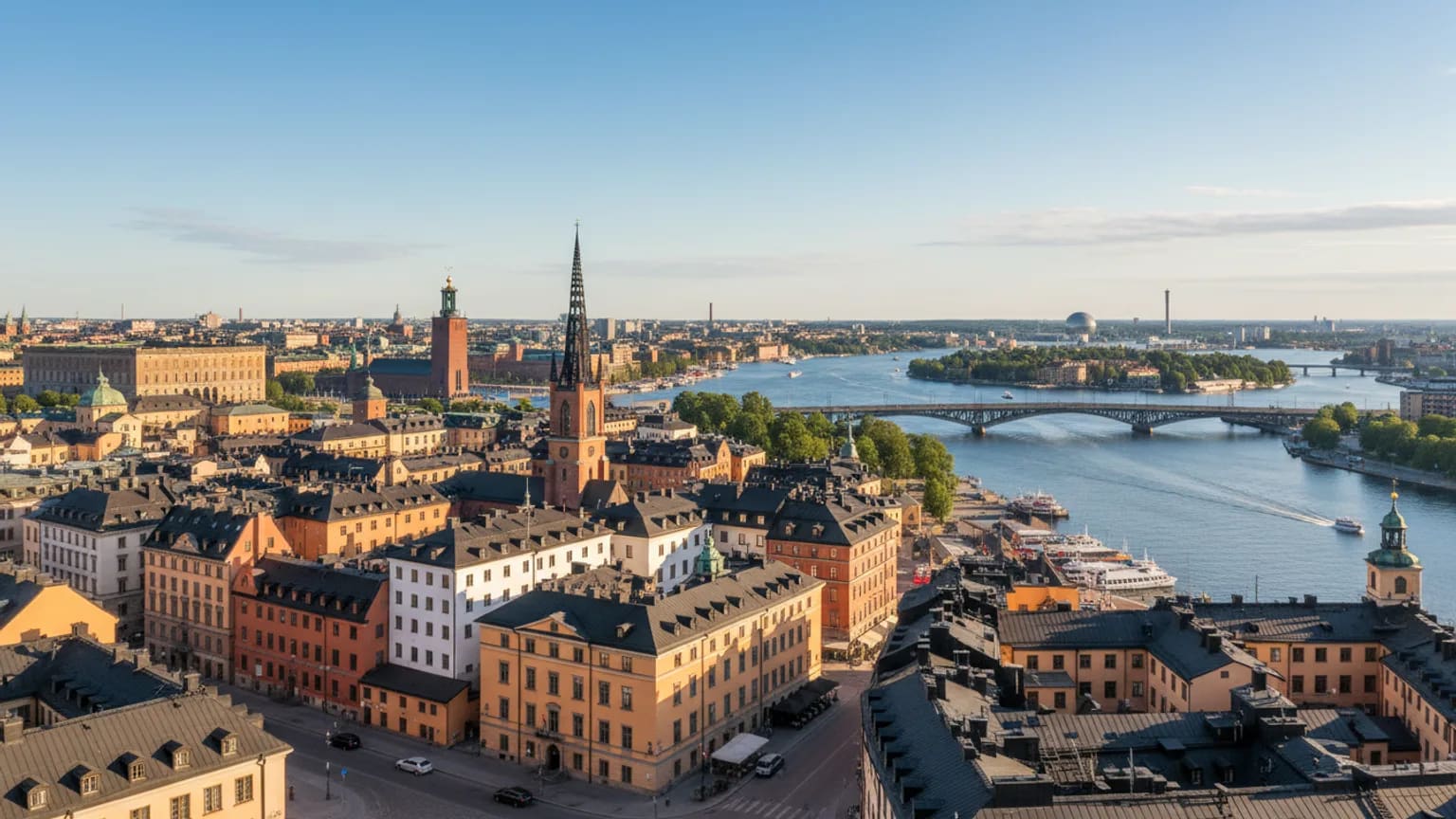Vue panoramique de Stockholm