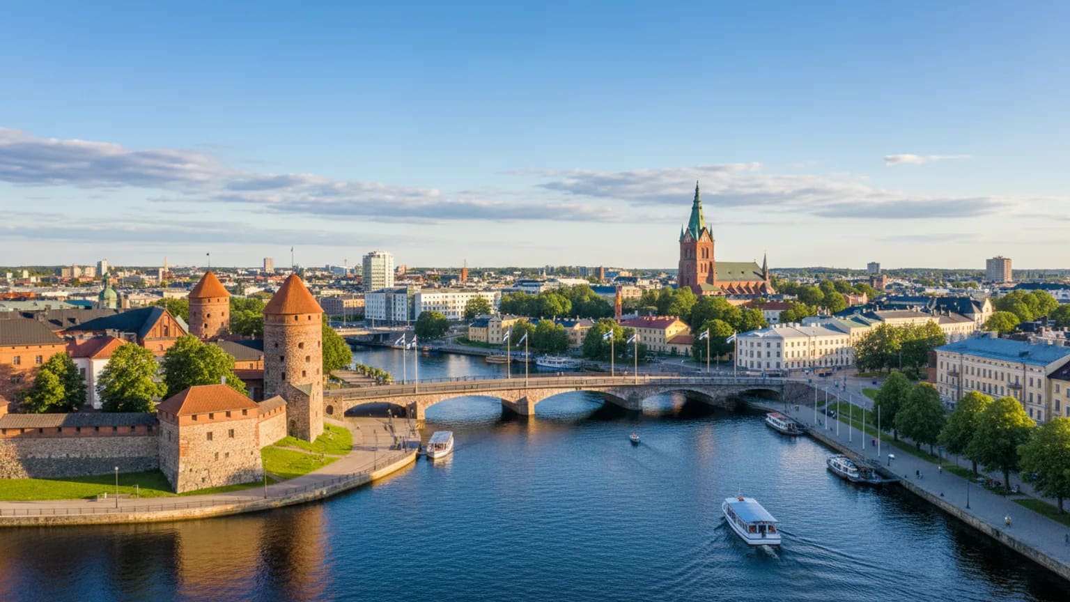 Vue panoramique de Turku